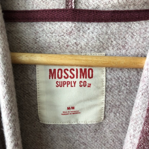 Mossimo Supply Light Burgundy Nurtle Neck Hoodie - Picture 3 of 3